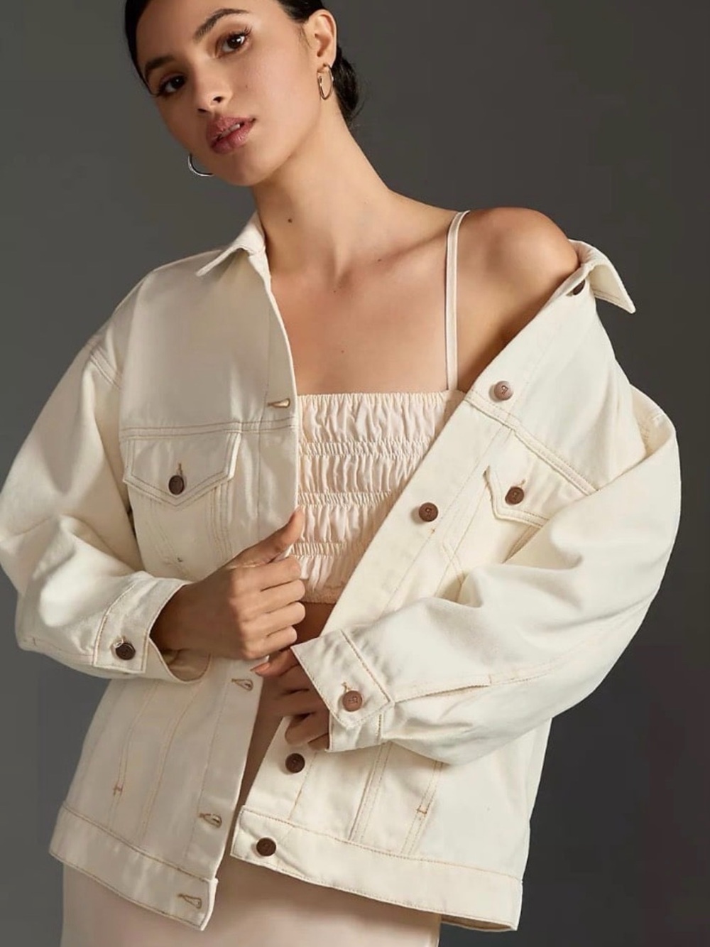 Anthropologie The Weston Denim Boyfriend Jean Jacket by Pilcro - Size Large